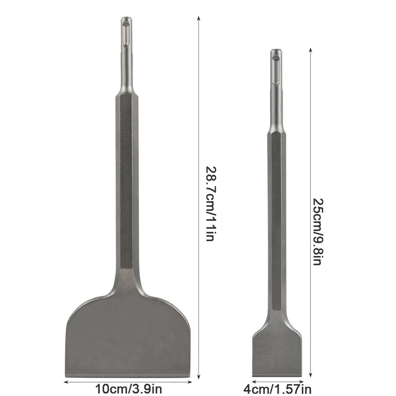 2PCS Scalpelli SDS Plus Scalpello per Rimozione Colla Piastrelle Scalpello