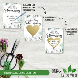 Voucher to Fill Yourself with Scratch Sticker | A Small Surprise | Card to Write Yourself | Birthday Card | Gifts for Women, Girlfriend | Cinema Voucher, Travel Voucher