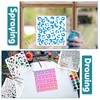 JSRQT Leopard Print Screw Stencils Set, Drawing Painting Stencils, Stencils