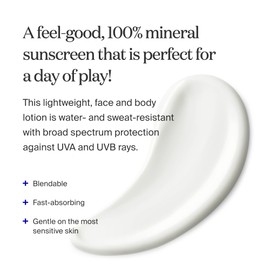 Supergoop! PLAY 100% Mineral Lotion - 3.4 fl oz, Pack of 2 - Broad Spectrum SPF 30 Sunscreen for Face & Body - Lightweight, Fast Absorbing, Water Resistant - With Green Algae