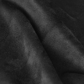 Black Suede Fabric Double-Side Upholstery Suede Material 64" Wide by 80" Soft Smooth for Cushion Sofa Pillows Repair, Car Headliner Replacement, Home Décor DIY Project