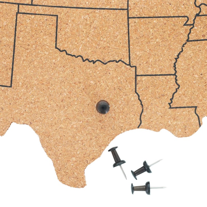 Juvale US Map Cork Board & Pin Board - 16