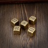 OEAYA 5 Pieces 6-Sided Dice 13MM Solid Metal Game Dice