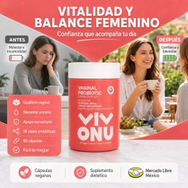 Probióticos Femeninos Vitaminas Nutrición Antioxidante