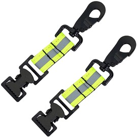 Mivanta Pack of 2 glove holder belt, glove clip, fire brigade, double clip gloves holder with metal carabiner for hanging work gloves, gloves