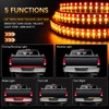 AMEXMART 48"/49" Tailgate Light Bar,Aluminum Frame Triple Row LED Tailgate