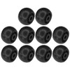 cyclingcolors 10 x Plastic Castors 40 mm Black Castor Guide