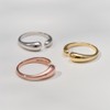 Gold&Dear 14KGP bold water drop open ring size / 골드앤디어