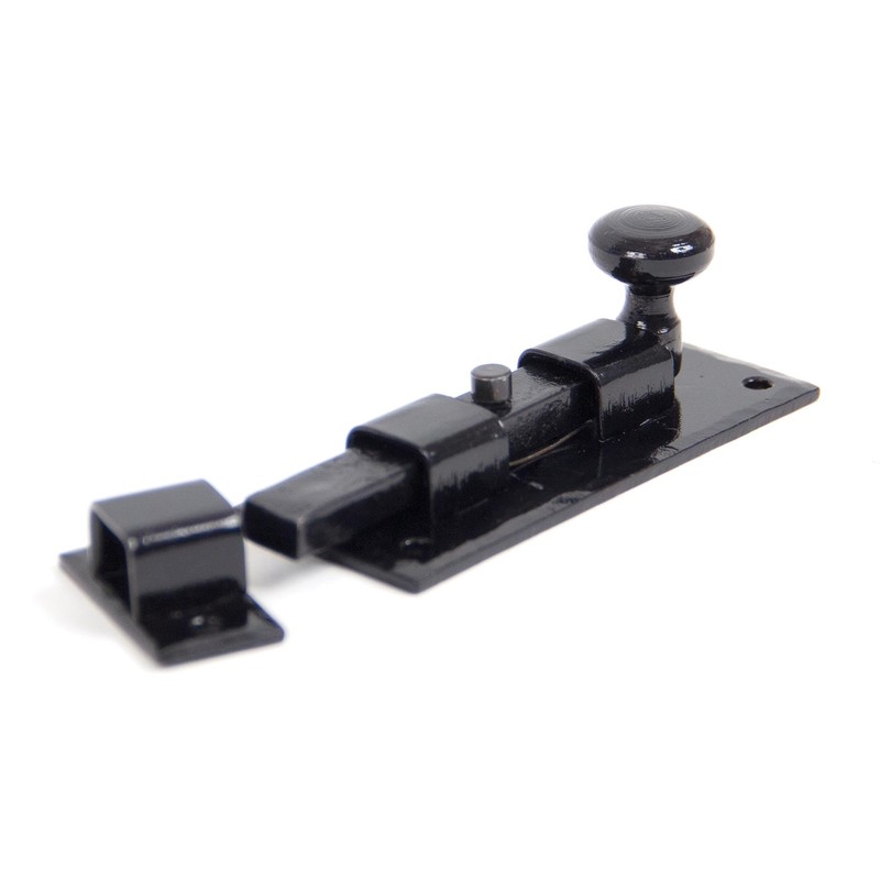 From The Anvil Black 4 Inch Straight Knob Bolt