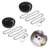 Fuyamp 2 Pcs Drain Stopper Sink Plug, Universal Bath Plug
