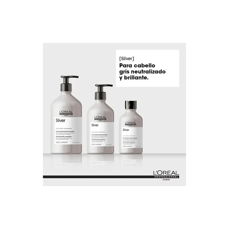 Shampoo Matizador Morado L'oreal Serie Expert Silver 1500ml