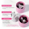 Buqikma Eyelash Glue Storage Container, Pink Sealing Extension Eyelash Glue