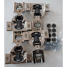 Combo: 4 pcs (2 Pairs) Soft Close Blum Blumotion Press in Hydraulic Compact Hinge Blumotion 105deg 1/2