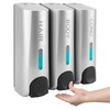 Soap Dispenser ABS 3 x 350 ml Manual 3 Chamber
