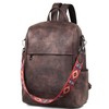 FADEON Anti Theft Backpack for Women Faux Leather Backpack Purse,