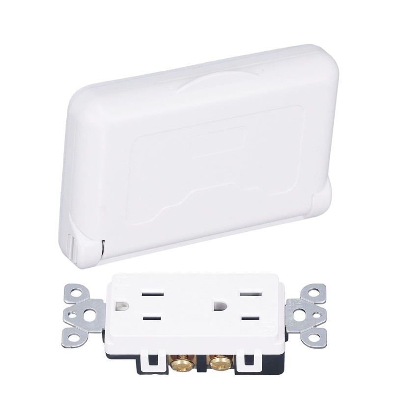 Weatherproof Outlet with Cover US Standard Power Socket Outdoor RV