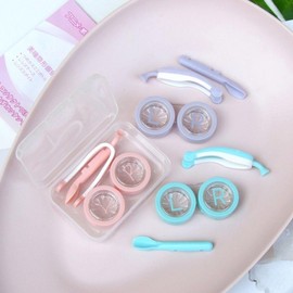 One-day contact lens removal forceps and suction stick Case 2-Lens Suction Rod-Pink