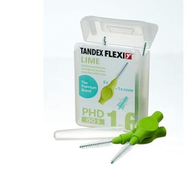 Tandex Flexi Interdental Brushes Pack of 6 Pointed Precision Brush – Green