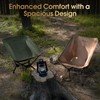 MOON LENCE Portable Camping Chair Plus, Upgraded Comfort & Size,