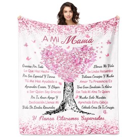 ACBEAT Regalos para Mi Mamá, Dia De Las Madre Mamá Regalos, Mom Blanket 60"x50", Mothers Day Mom Gifts from Daughter/Son, Mom Gifts in Spanish, Mom Birthday Gifts, Regalos De Aniversario/Navidad Mamá