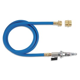 TOPRING Long Hose 45 PSI Air Compressor Water Blow Out Adapter, RV Winterizing Kit with male and female GHT connectors and Preset Air Pressure Regulator (Blue)