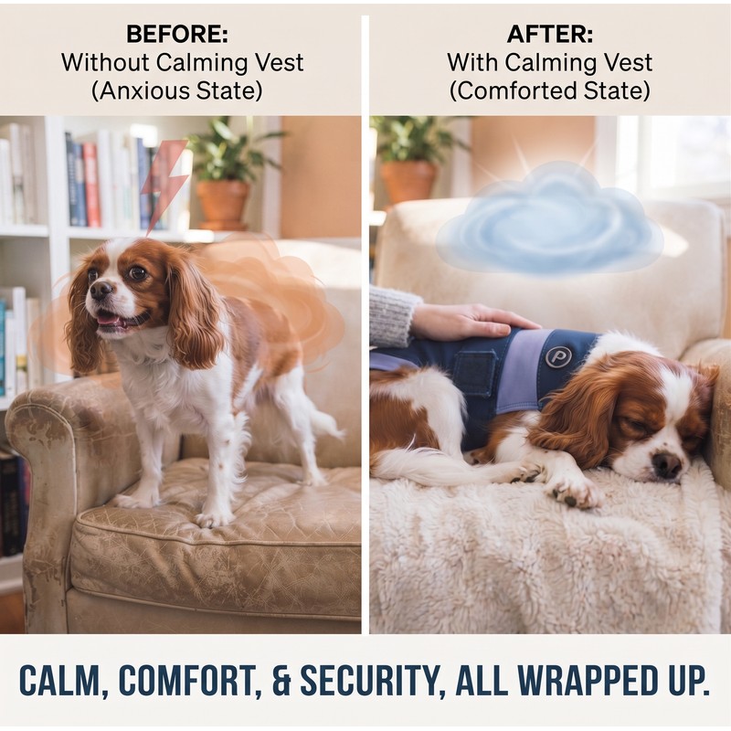 Anxiety Relief & Calming Thunder Vest for Dogs – Drug-Free