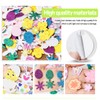 Wishstar 300 Pieces Foam Rubber Stickers Easter, Glitter Foam Stickers