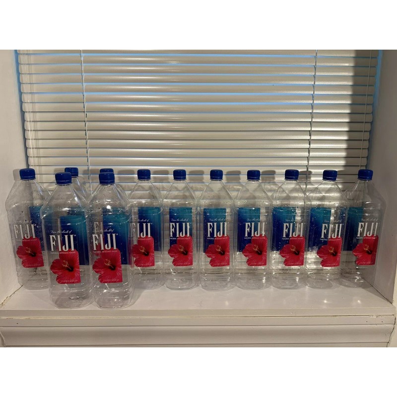 FIJI Water Lot Of 12 EMPTY FIJI Natural Artesian Water