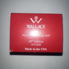 Wallace 2019 Sleigh Bell Ornament, 49th Edition, New in Box