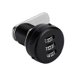 Cerradura Codificada de 3 Dígitos para Gabinete Cajón y Armario - Segura Fácil y Conveniente con Contraseña Aleación Zinc Plata Grosor 0.5~12mm (L=19)
