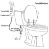 Pulverizador de Bidet para Wc - Tekxdd Acero Inoxidable