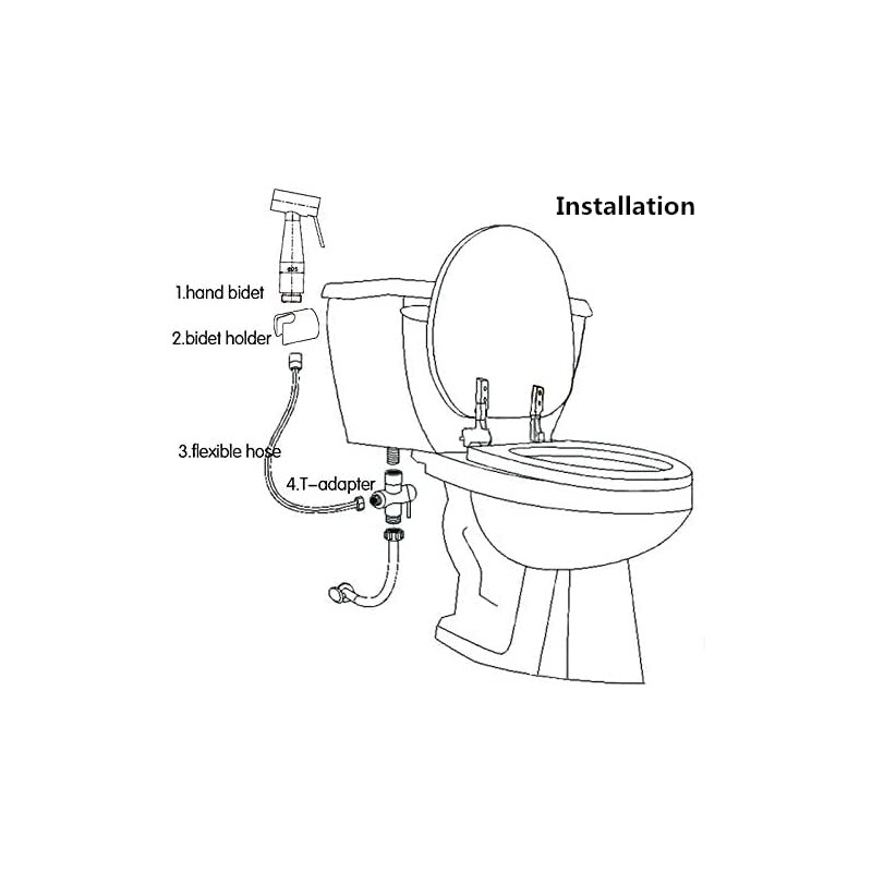Pulverizador de Bidet para Wc - Tekxdd Acero Inoxidable