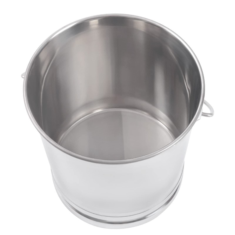 KONKENIE 14L Stainless Steel Bucket with Lid & Handle Coffee