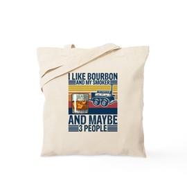 CafePress Novelty Bourbon Lover Grill Chefs Reusable Natural Beige Canvas Shopping Bag