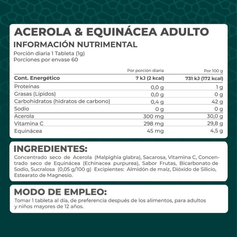 Acerola Equinacea 60 Tab Pronat Ultra