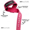 FitKulture Lifting Straps 25" Cotton Pair Wrist Supports (Pink)