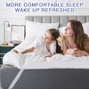 WhatsBedding 4 inch Memory Foam Mattress Topper Queen Size for