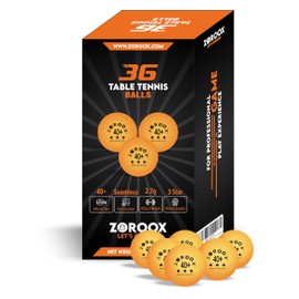 ZOROOOX High-Performance 3-Star Table Tennis Balls - Pack of | 9, 18, 36 or 72 | Orange or White | 40+ ABS Competition Grade Ping Pong Balls (Pack of 36 Balls, Orange)