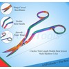 AAProTools Double-Curved Applique scissors, Multi Rainbow Color