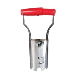 Bulb planter with Depth Mark, Ideal for Precise Planting and Transplanting, Durable and Easy-to-Use Tool for Bulbs, Flowers, and Seeds (Red)