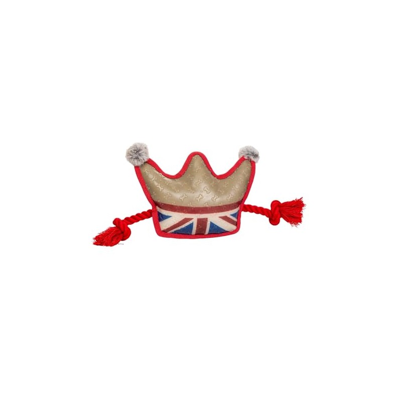 House of Paws Union Jack Tough Crown Dog Toy