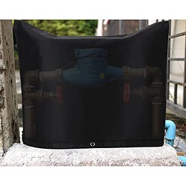 BWOLE Backflow Winter Cover Insulated Pouch, 24x17.7 Inch Outdoor Pipe Insulation Cover, Backflow Preventers Protection for Winter Freeze