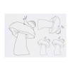Azeeda 4 x 'Schnecke auf einem Pilz' Temporäre Tattoos -