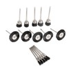 15Pcs Polishing Pen Cup Wheel Nylon Brushes Set Mandrel Rotary