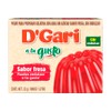 DGari Polvo para preparar gelatina a tu gusto sabor fresa