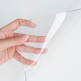 Oterri - Tapete transparente para computadora, 60 x 35 cm, resistente al calor, impermeable, PVC, borde redondo, duradero, protector de computadora, antiestático, protector de mesa