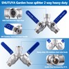 SNUTUYA 304 Stainless Steel Garden Hose Splitter 2 Way Heavy