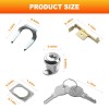 Lankstet Vertical File Cabinet Lock Kit Replacement for HON F24