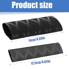 GXGM 2 Pairs Non-Slip Heat Shrinkable Motorcycle Grip Cover, Easy to Release Aging Sticky Hands Compatible with Ducati Honda Grip (Mesh Texture)