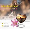 YATHABHISA Red Cardinal Heart Shaped Urn Keepsake, Mini Urns for